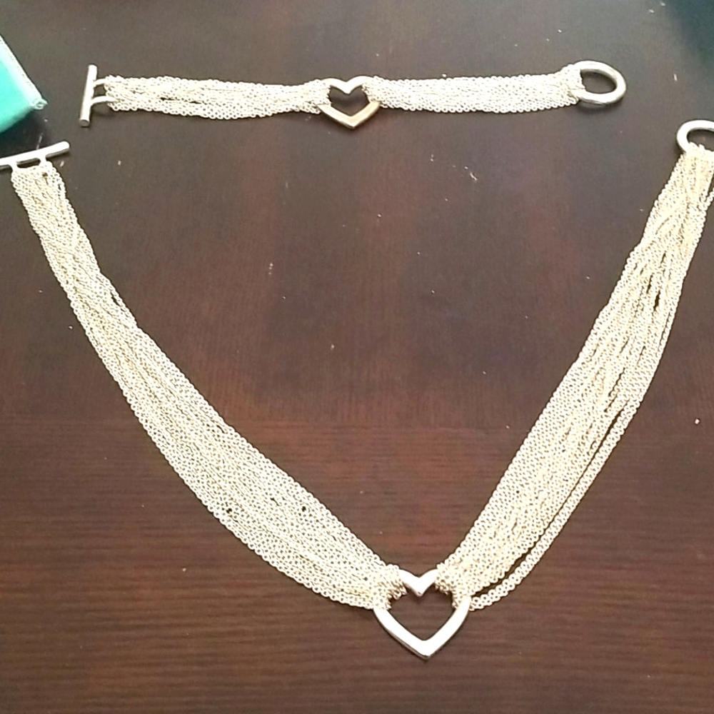 Tiffany necklace and bracelet